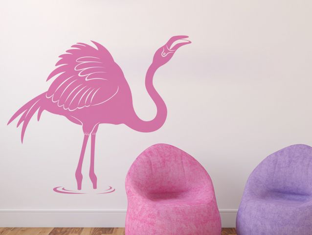 Flamingo in the water | Wall sticker