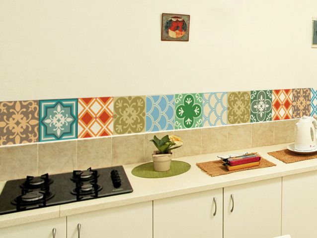 Colorful decorations tiles
