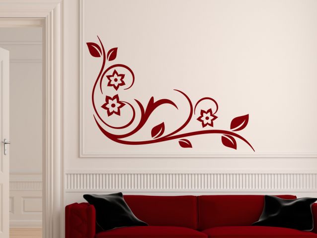 Corner flower | Wall sticker