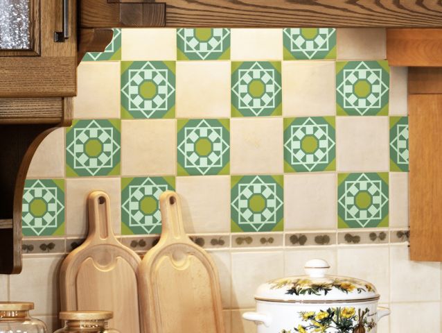 Green tea | Sticker tiles