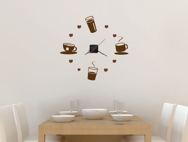 Is it tea time yet? | Clock wall sticker