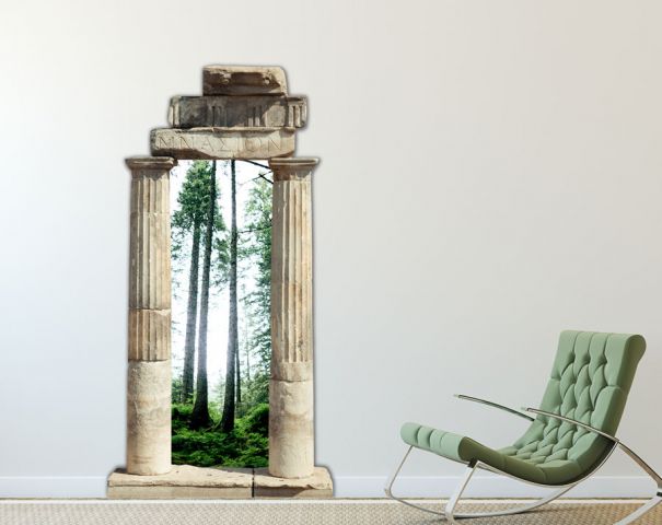 Gate to the forest | 3D wall sticker