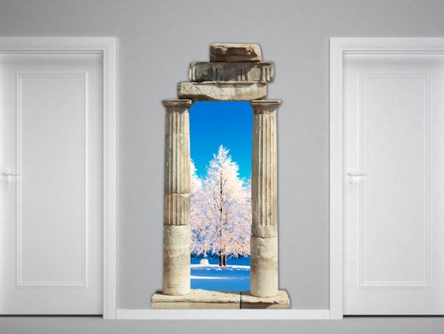 Snowy trees | 3D wall sticker