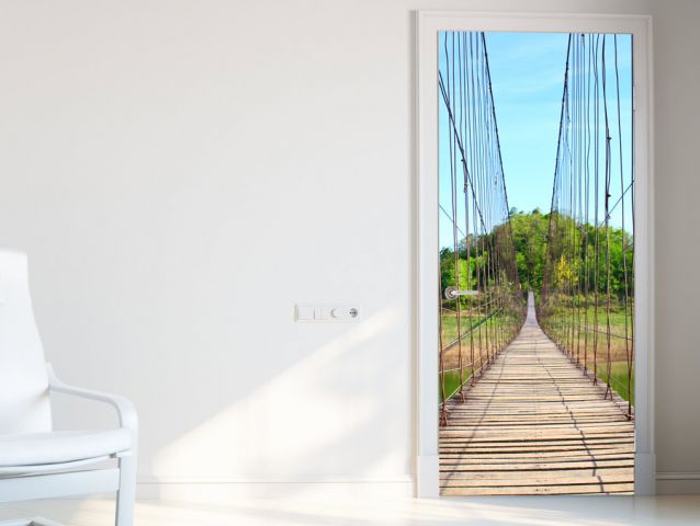 Hanging bridge | Door wallpaper