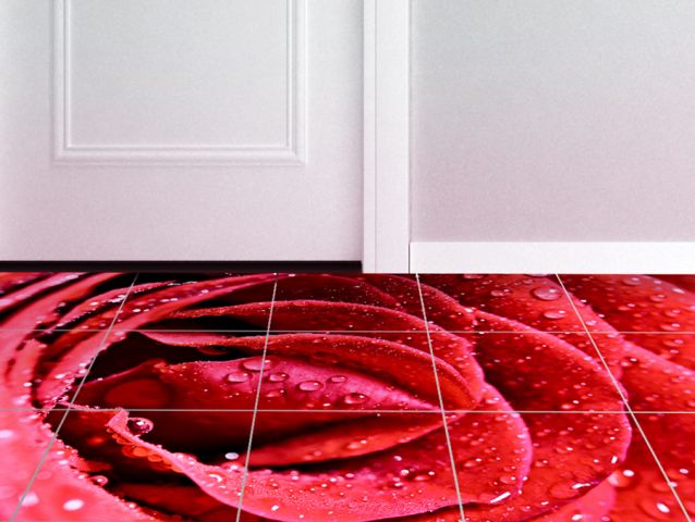 Rose | Tileable floor stickers