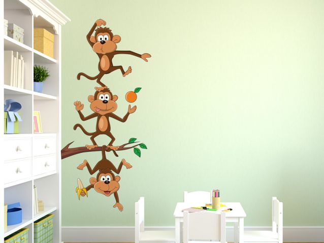 Silly monkeys | Wall sticker