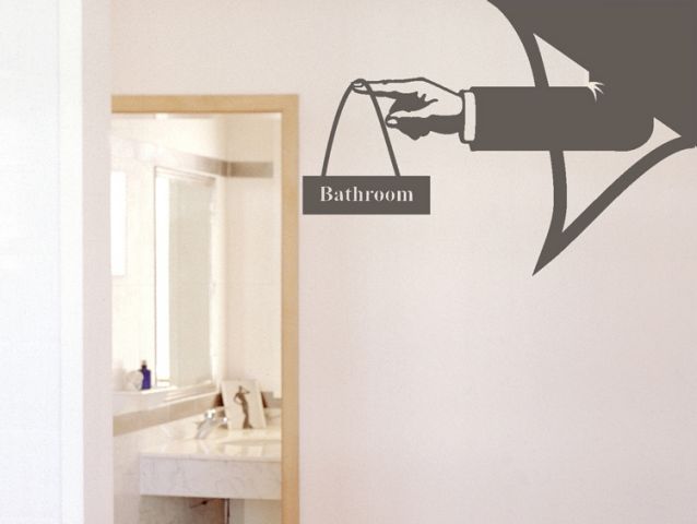 Bathroom sign | Wall sticker
