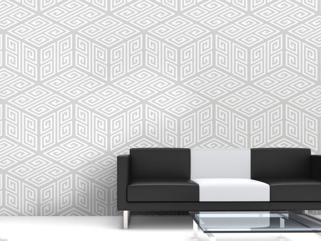 geometric gray wallpaper