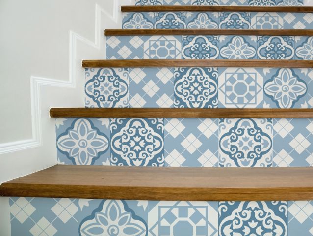 Blue decp | Stair sticker decor