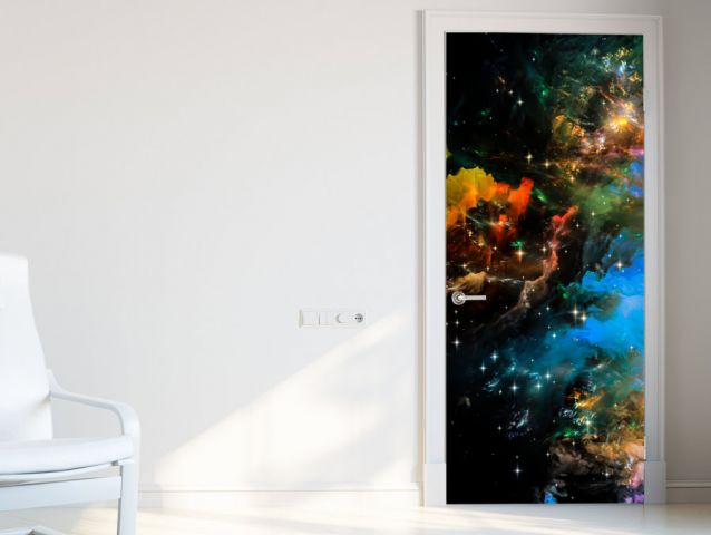 Galaxy wallpaper for doors