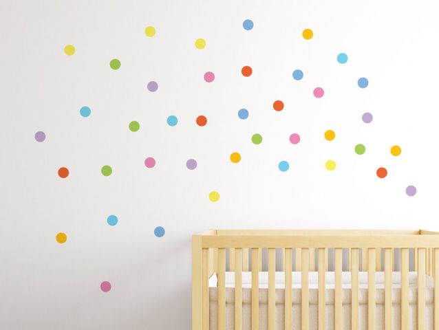 Rainbow dots | Wall sticker set