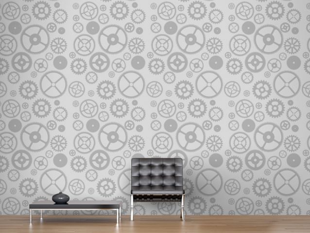 Gray gears Wallpaper