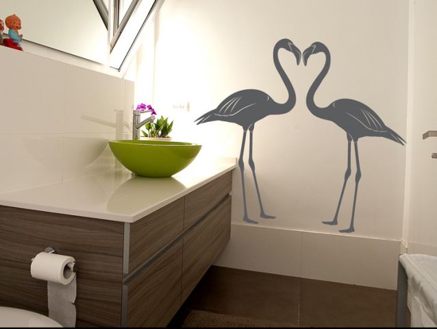 Flamingo love | Wall sticker