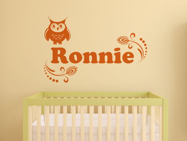 Owl with your child name