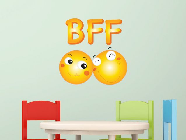 BFF emoji |  Wall sticker