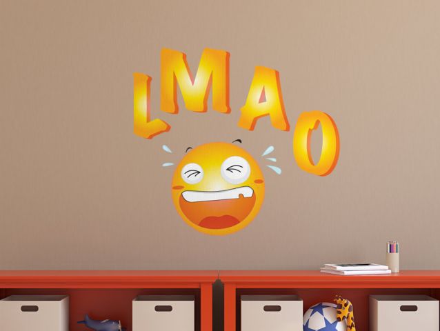 LMAO emoji | Wall sticker