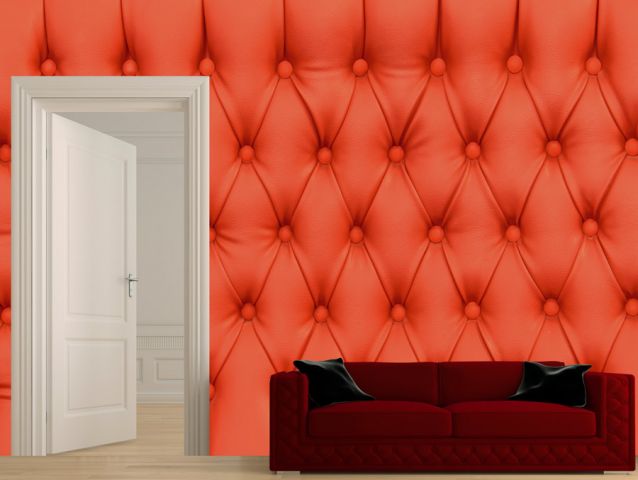 Upholstery red wallpaper
