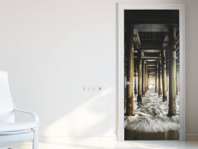 Flowing water | Door wallpaper