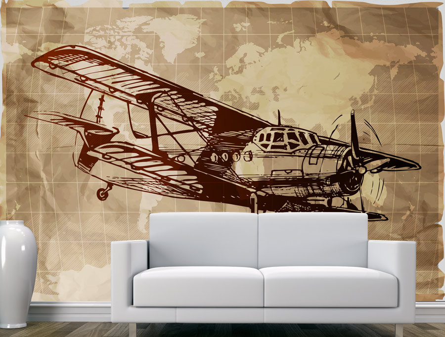 Plane | Sticker wallpaper