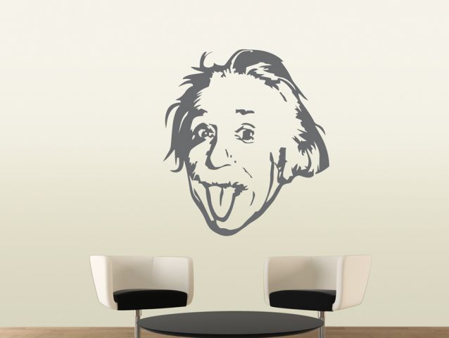 wall sticker Albert Einstein