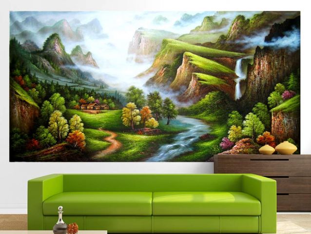 Painterly view | Wall sticker