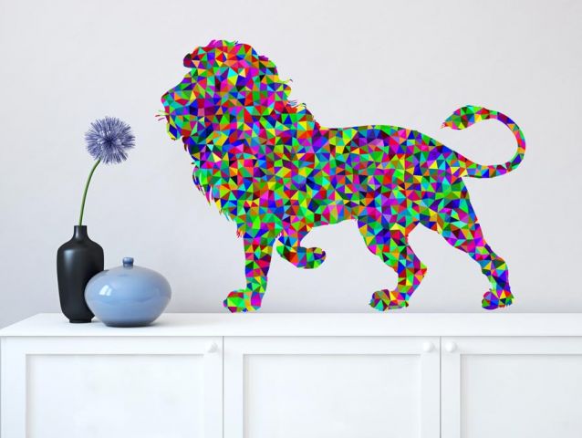 lion wall sticker