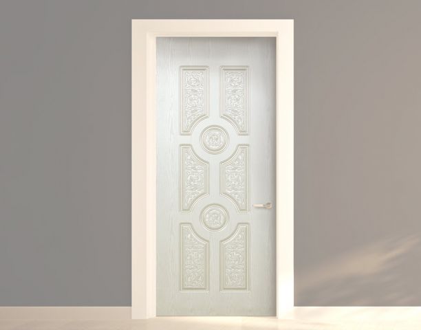 Classy beige | Door wallpaper