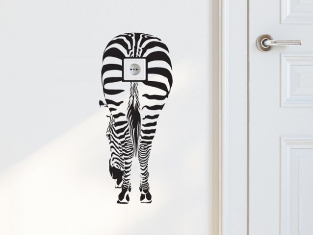 Shocking zebra | Outlet sticker