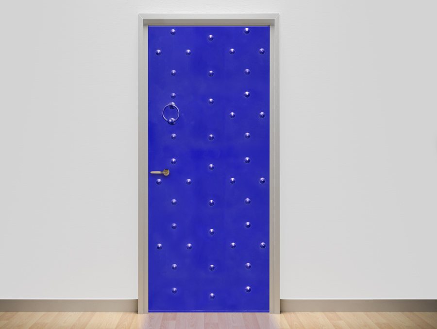Blue steel | Door wallpaper