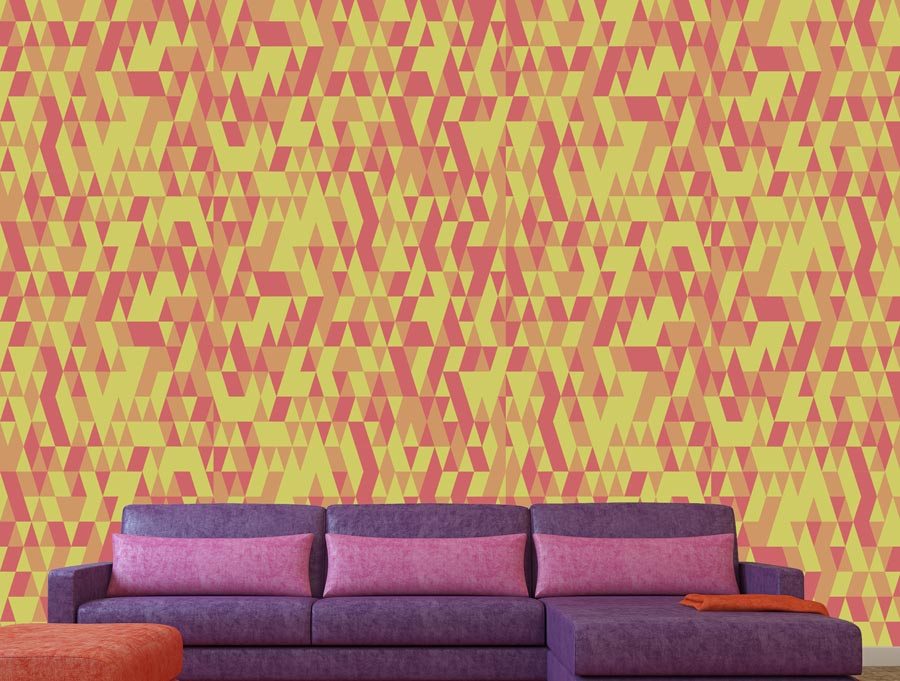 Wallpaper - happy triangles