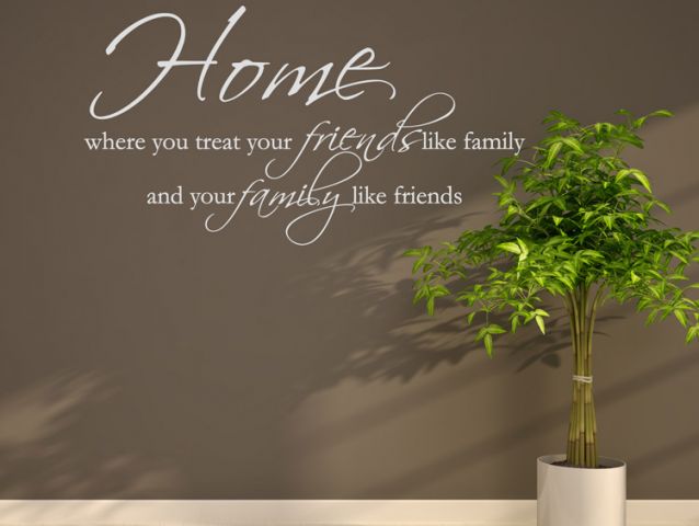 Your HOME is where you are wall sticker