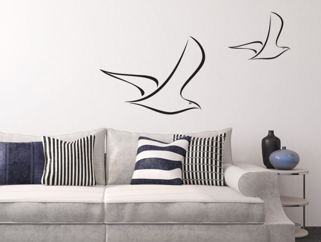 Abstract seagulls | Wall sticker