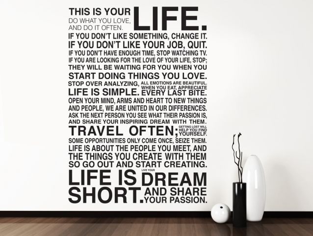 wall sticker this is your