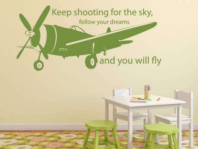 Keep shooting for the sky | Wall sticker