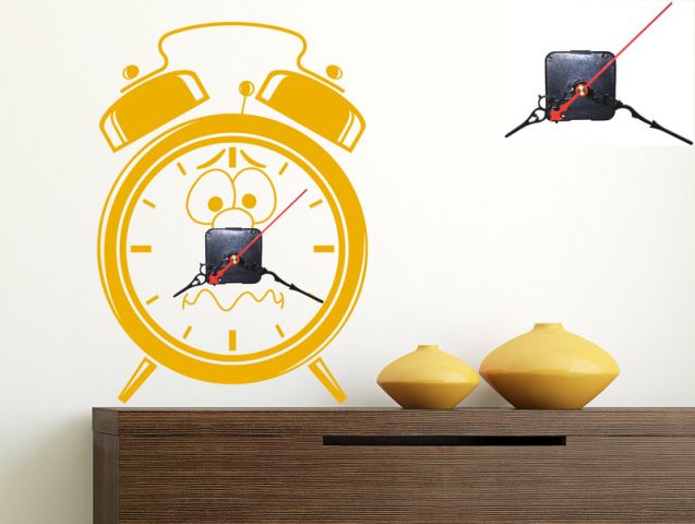 Nervous clock | Wall sticker