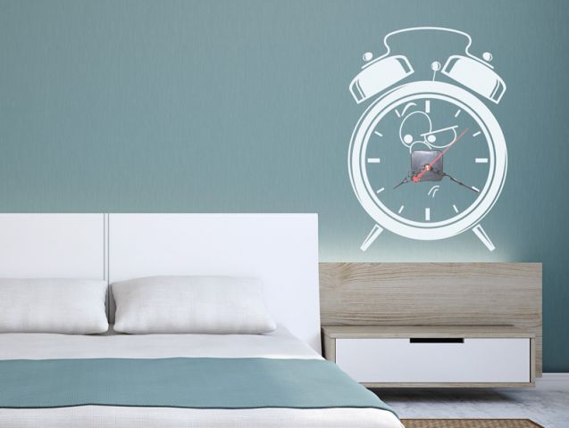 Angry clock | Wall sticker