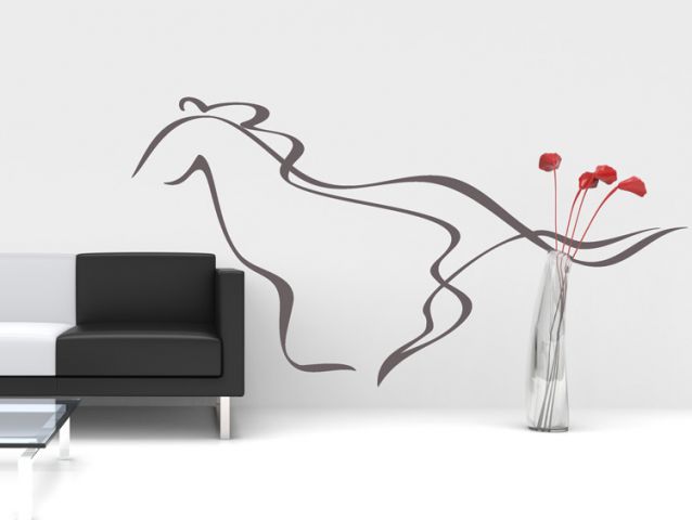 Abstract wild horse | Wall sticker