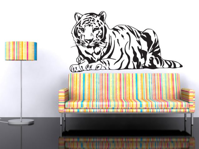 Laying tiger | Wall sticker