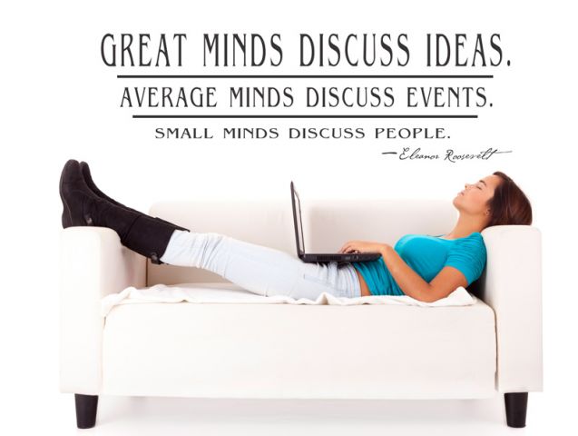 ...great minds discuss