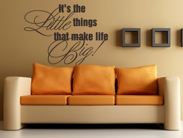 The little things  wall sticker