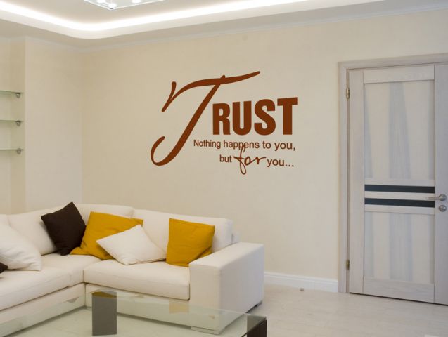 wall sticker trust nothing