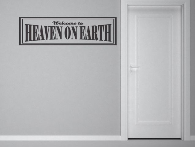 wall sticker welcome to heaven