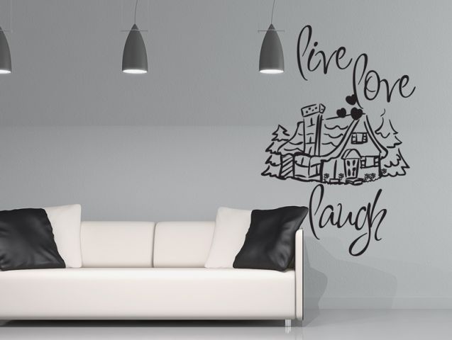 wall sticker live love laugh