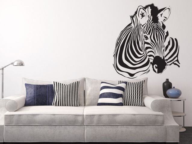 Zebra design wall sticker