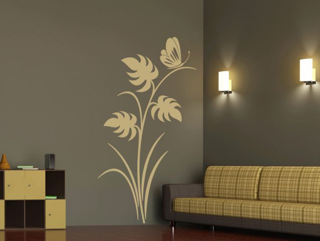 Butterfly at fall | Wall sticker