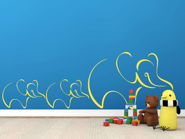 Elephant family | Wall sticker