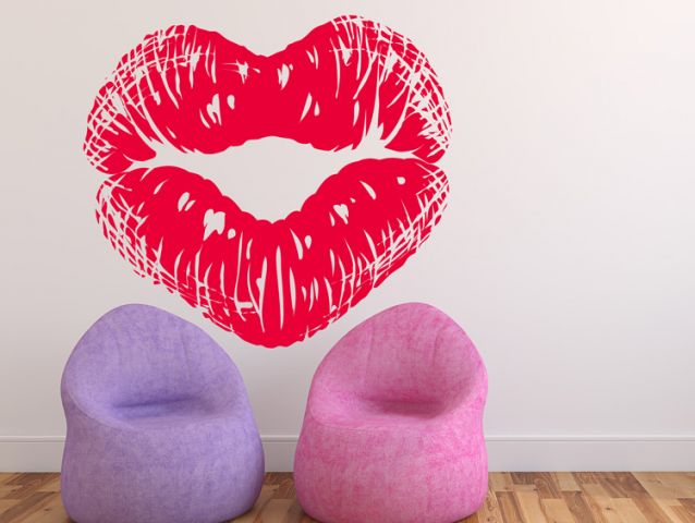 Hot kiss | Wall sticker