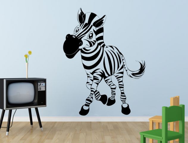 Cartoon zebra | Wall sticker