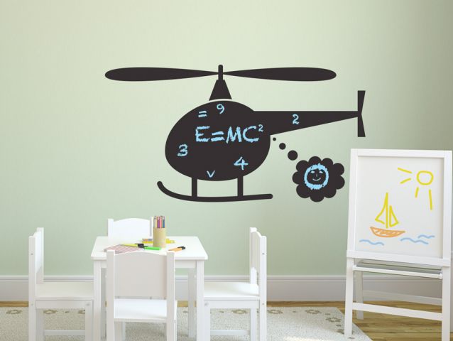 helicopter Chalkboard