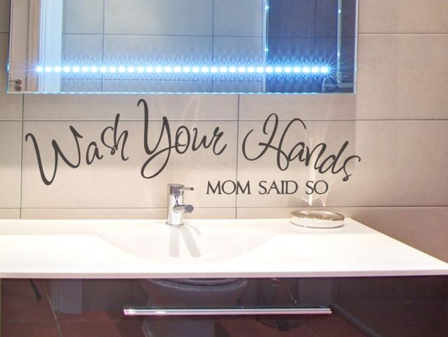 wall sticker wash your hands